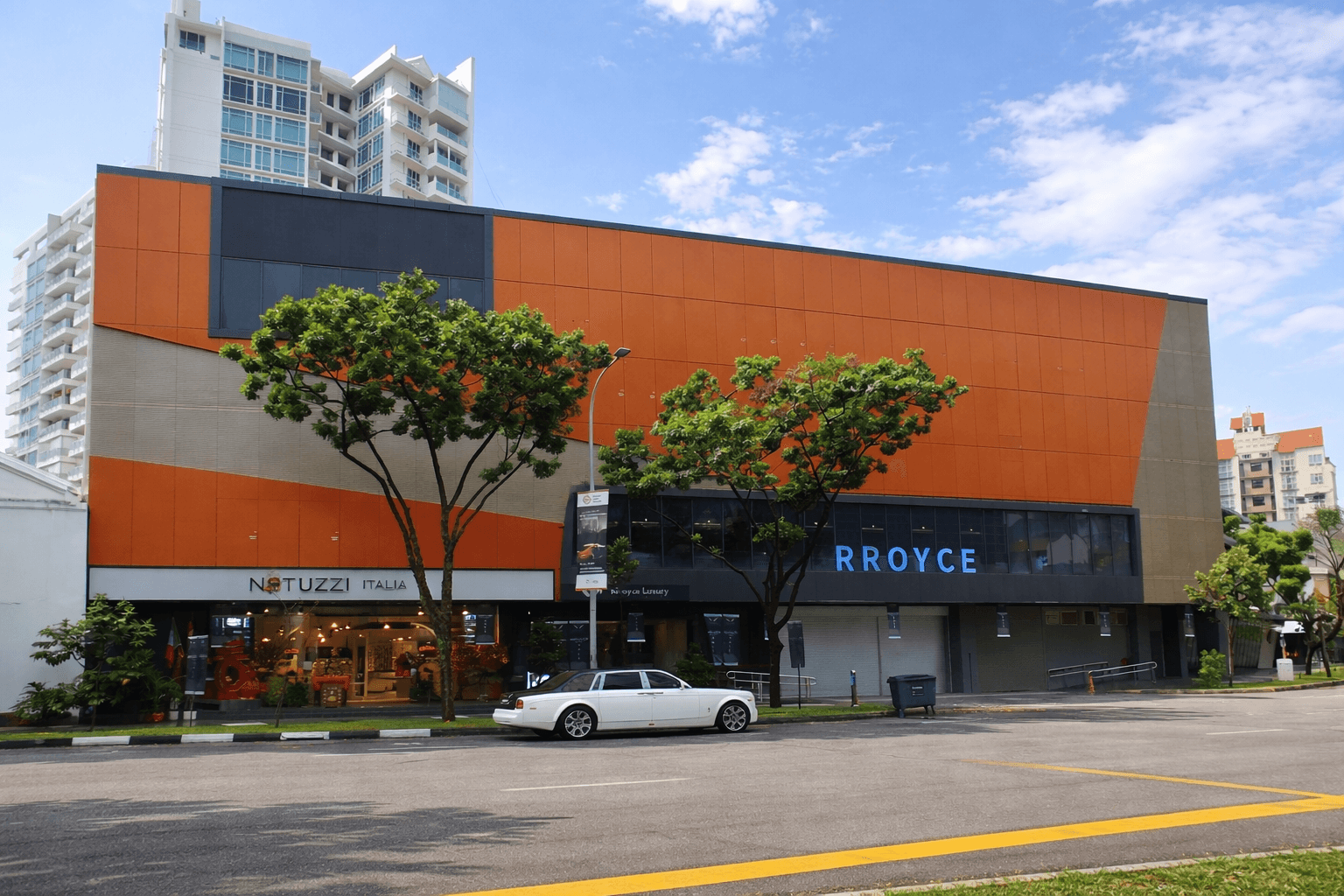 RRoyce Luxury showroom exterior